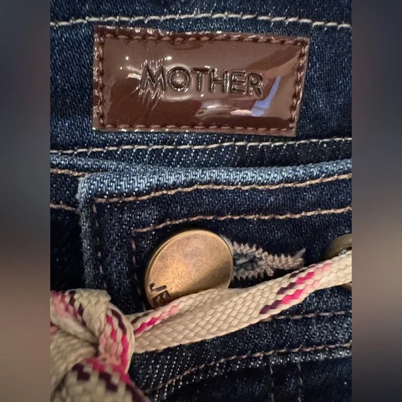 MOTHER The Drawn Undercover Prep Sneak. Size 26 NWOT - Picture 13 of 16